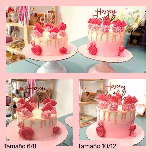 Tarta drip cake princesa - Imagen 2
